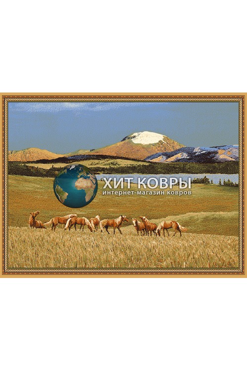 Монгольский ковер Hunnu 6S1185_028 Бежевый